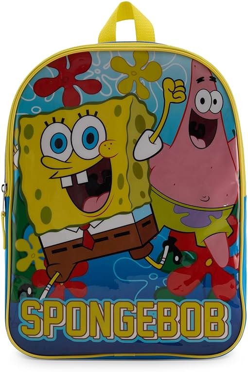 Nickelodeon Spongebob Squarepants Toddler Boy Backpack for Kids - Toddler Backpack with Padded Straps & Zip Compartment Little Kids - 15" - Product Image