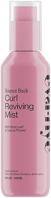 Eva NYC Lightweight Curl Reviving Mist - Anti-Frizz, Hydrate + Define Curls - Non-Sticky Dewy Spray to Revive Fallen Strands with Aloe Leaf + Cactus Flower - Sulfate Free - Melon Scent - 5 fl oz - Product Image