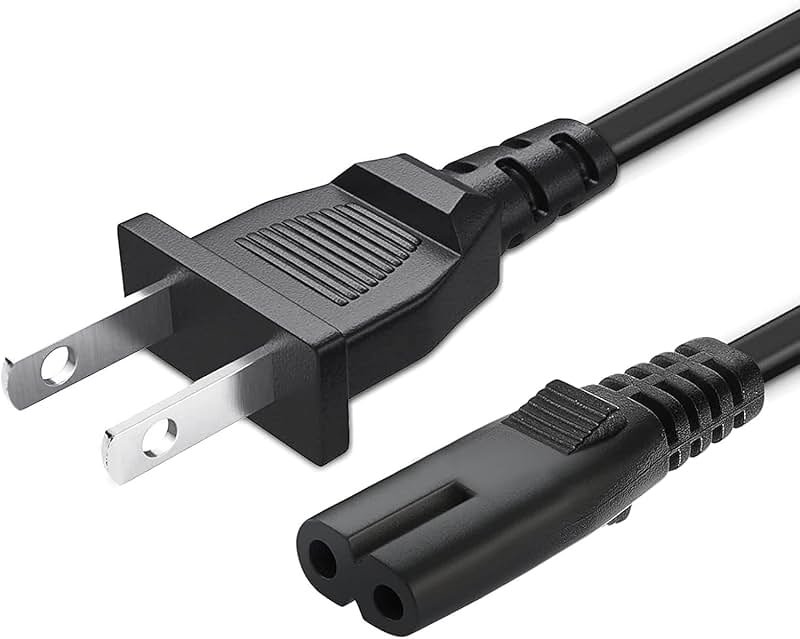 Speaker Power Cord 2 Prong AC Power Cable Charger Cord for JBL Partybox Encore Essential/310/100/110/200 /710/1000/Stage 320/Club 120/Boombox 3,On-The-Go Essential Speaker Soundbar Power Supply (10FT) - Product Image