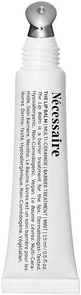 Nécessaire The Lip Balm | Hydrating Hyaluronic Acid Lip Balm for Women and Men, Mint Oil with Niacinamide + Essential Ceramides. Non-Comedogenic Lip Balm for Dry Lips – 15 ml / 0.5 fl oz - Product Image