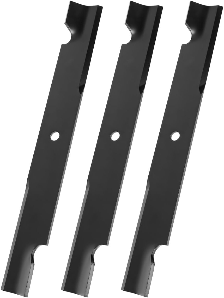 115-9649-03 105-7718-03 Lawn Mower Blades Fit for T oro 60 Inch Deck, High Lift Blades Compatible with Toro, Ex mark, Titan ZX MX 6000 Timecutter 6000, Replaces 105-7718-03, 115-9649, 133-2127, 3 Pack - Product Image