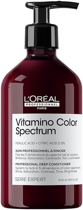 L'Oréal Professionnel Paris Vitamino Color Spectrum Deep Conditioner - Maintains Day 1 Vibrancy, Ultra High Glass Shine, Rich Vibrant Colors, Strengthens & Smoothens Hair, Color Toning - Product Image