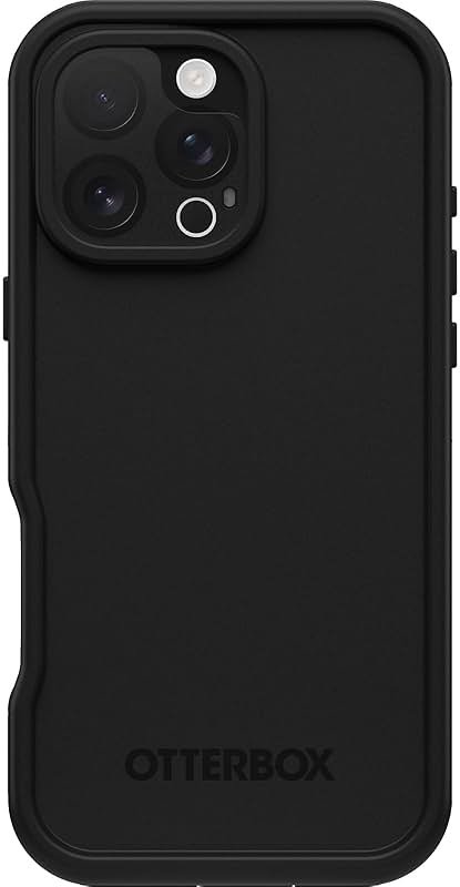 OtterBox iPhone 16 Pro Max FRĒ Series Waterproof Case with MagSafe (Designed by LifeProof) - Black - Waterproof iPhone Case up to 2 Meters, IP68, Phone Case for Swimming/Snorkeling - Product Image
