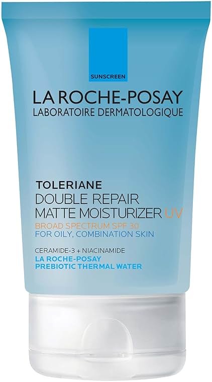 La Roche-Posay Toleriane Double Repair Matte Face Moisturizer, Daily Moisturizer For Oily Skin With Ceramide And Niacinamide For All Skin Tones, Oil Free, Non-Comedogenic, Available with SPF 30 - Product Image