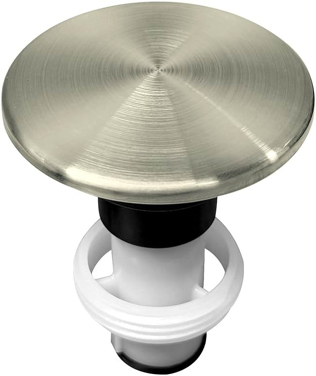 Sthovd 972-098J Brushed Nickel Plumbing-Equipment for Sink Drain Sink Stopper,Part Push and Seal Drain Assembly 35338-06XX Bathroom Drain Sink Plug - Product Image
