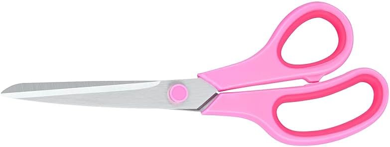 Pink Scissors for Office School Home Craft Fabric Sewing Supplies, 8 Inch (1 Pack) - Product Image