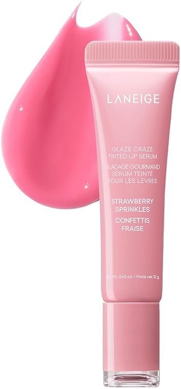 LANEIGE Glaze Craze Tinted Lip Serum: Hydrating Lip Serum for Glossy, Nourished Lips with Plumping Polypeptides - Product Image