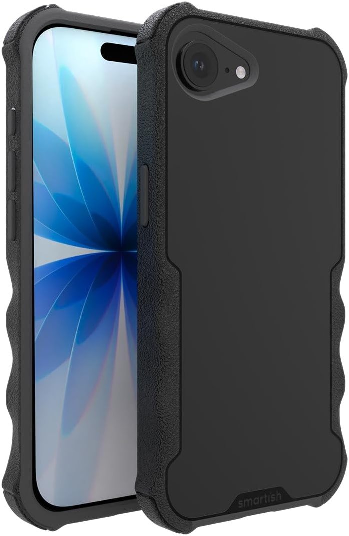 Smartish® iPhone 17e/16e MagSafe Case - Gripzilla Protective Magnetic Case for Men [Rugged + Tough] Military Grade Heavy Duty Grip Armor - Drop Tested for iPhone 17e/16e - Black Tie Affair - Product Image