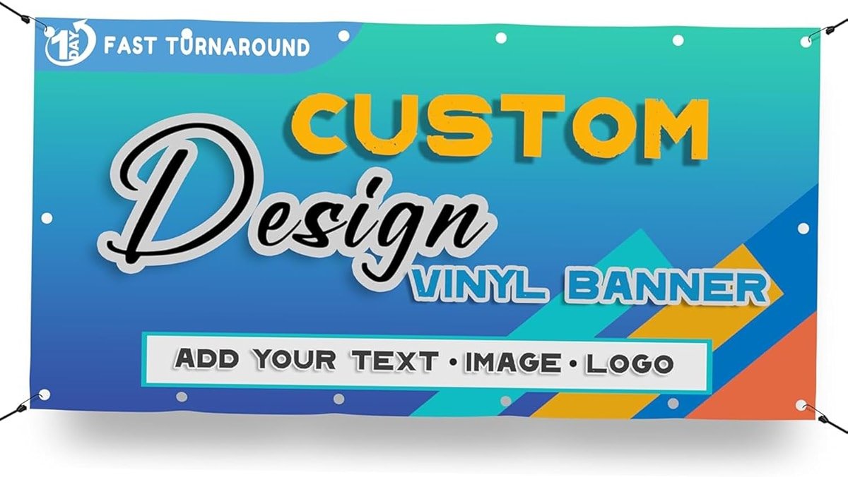 Custom Banners | Personalized Vinyl Signs for Business, Birthdays, Weddings, Events, Outdoor & Indoor Use | Customizable Happy Birthday, Graduation, Christmas & Party Decorations | Create Your Own Banner - Product Image