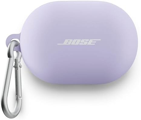 Bose QuietComfort Earbuds Silicone Case Cover, Protective Silicone Exterior, with Aluminum Carabiner for Convenient Carrying, Chilled Lilac - Product Image