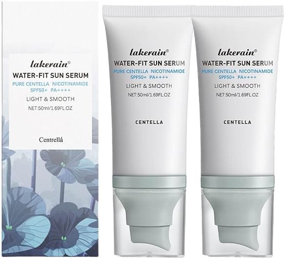 2 PCS Centella Sunscreen SPF 50, PA++++ Centella Water-Fit Sun Serum, for All Skin Type Nourishing Protection and UV Defen. ﻿ - Product Image