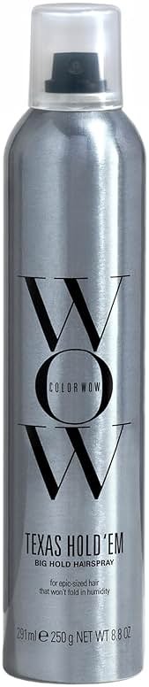 COLOR WOW Texas Hold 'Em Big Hold Hairspray- Hair Spray Extra Hold for all-day style |Heat protection spray for hair + UV protection|Anti humidity spray for hair |No Crunch or Flake| brushable finish - Product Image
