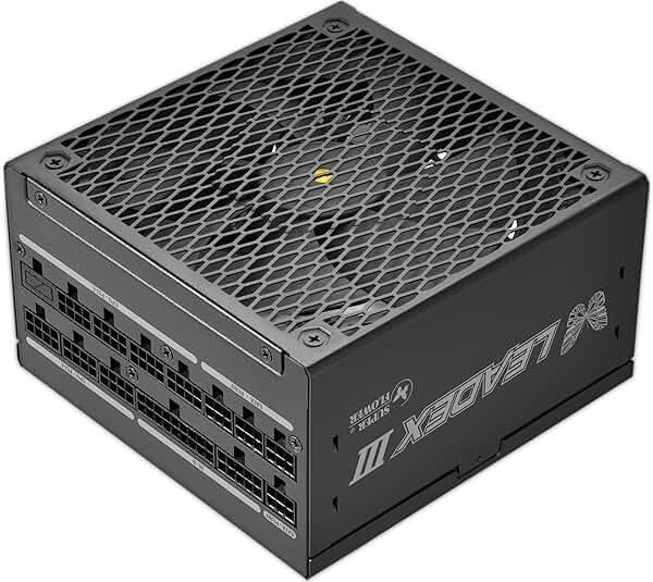 Super Flower Leadex III 1000W ATX 3.1 Full Modular Power Supply, 80+ Gold, Cybenetics Platinum, ECO Semi-Fanless Mode, FDB Fan, 10-Year Warranty, SF-1000F14GE.US, Black - Product Image