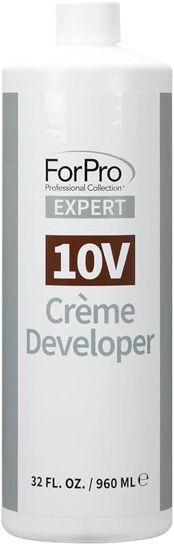 ForPro Expert 10 Volume Crème Developer, 32 Fl Oz – for Hair Lightening, Gray Coverage & Color Deposit with Minimum Lift - Product Image