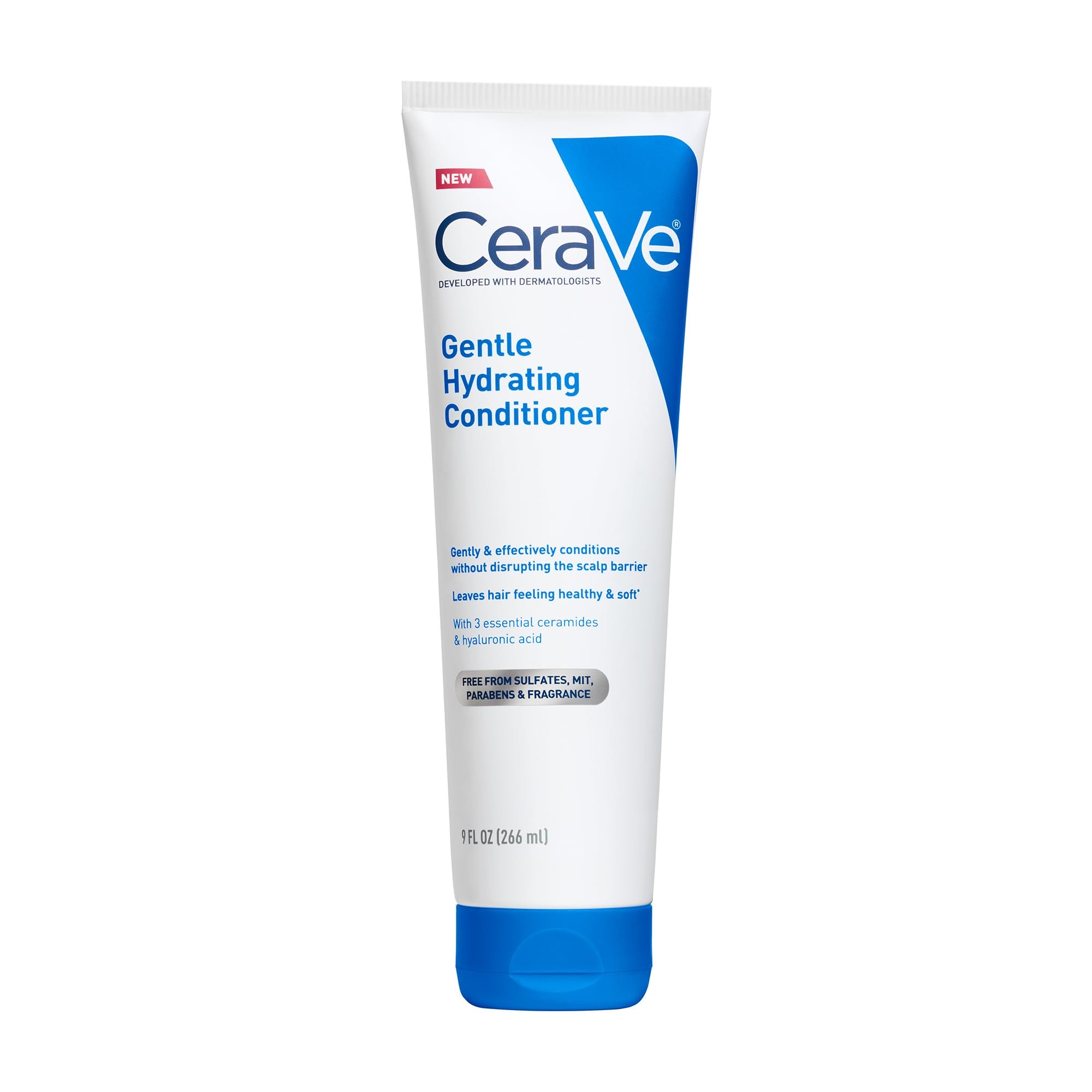 CeraVe Gentle Hydrating Conditioner, Hair Conditioner With Ceramides, Niacinamide & Hyaluronic Acid, Sulfate Free & Color Safe, Moisturizing Conditioner For All Hair & Scalp Types - Product Image