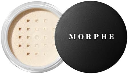 Morphe Mini Bake & Set Translucent Setting Powder - Lightweight, Talc-Free Finishing Powder for Face Makeup with a Soft, Natural Finish - Minimizes Shine for Up to 24HR - Translucent (0.09 oz) - Product Image