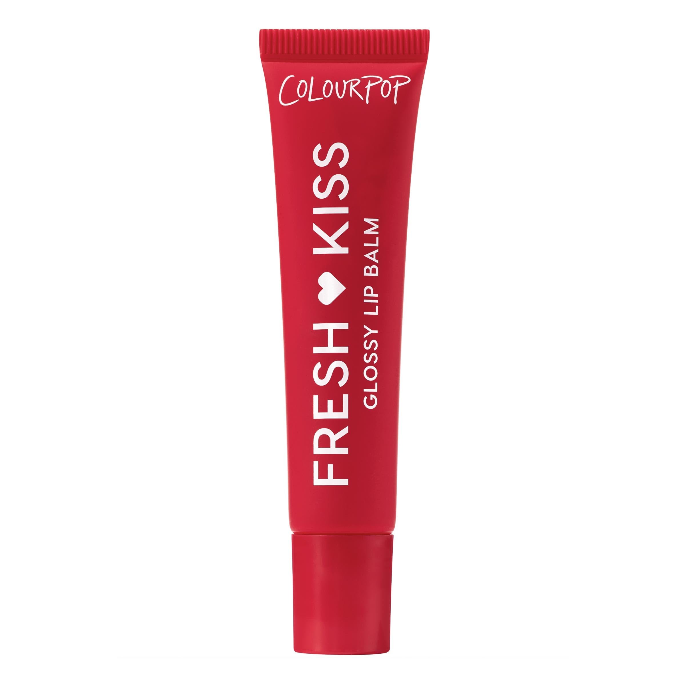 ColourPop Fresh Kiss Glossy Lip Balm - Hydrating Lip Care Enriched with Peptides, Hyaluronic Acid, Shea Butter & Vitamin E for an Ultra-Cushiony Formula - Cherry Glaze (0.49 oz) - Product Image
