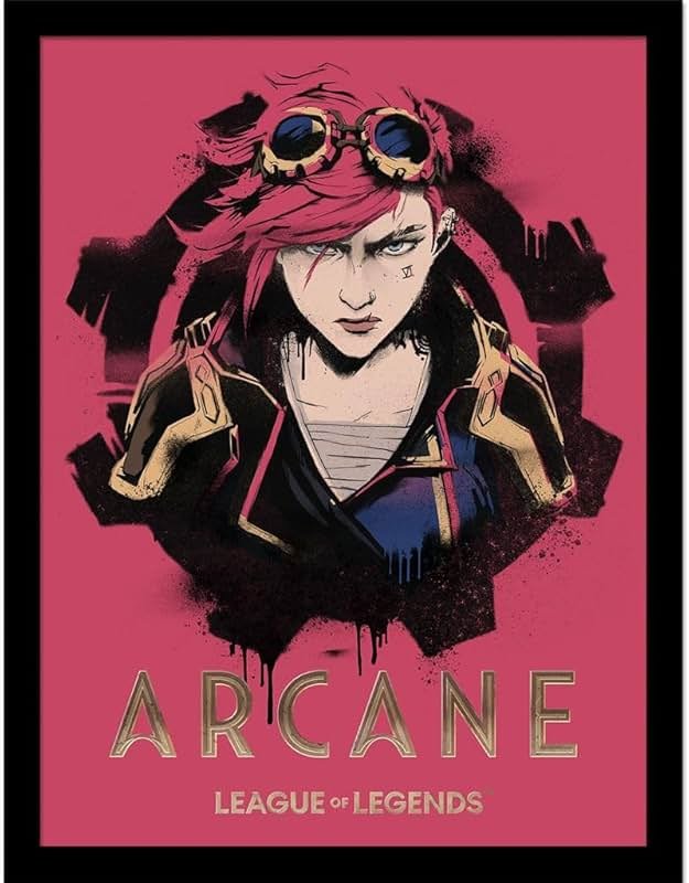 Pyramid International Arcane Vi 30 x 40 cm Framed Collector Print, Officially Licensed League of Legends Artwork, One Size - Product Image