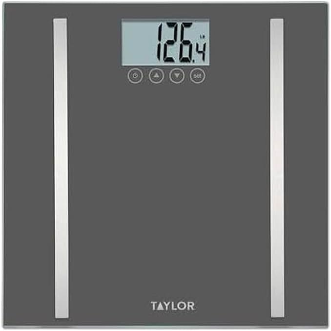 Taylor Digital Body Composition Scale, Bathroom Scale for Body Weight, Measures Body Fat, Body Water & Muscle Mass, 8 User Recognition, Normal & Athlete Modes, 400 lb Capacity, Black - Product Image