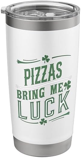 Pizzas Bring Me Luck St Patricks Day Shenanigans Stainless Steel Insulated Tumbler - Product Image