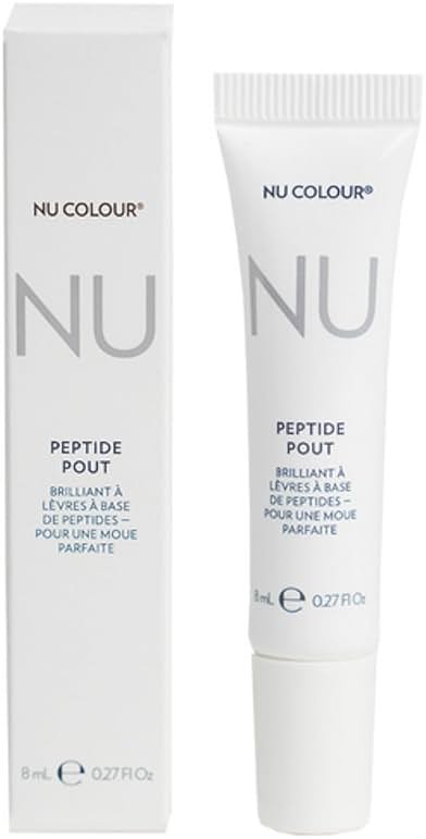 Nu Colour Peptide Pout Lip Enhancer | Hydrating & Plumping Formula with Advanced Peptides & Botanical Extracts | Smooth, Moisturized, Volumized Lips | Lightweight, Non-Sticky | 0.27 fl oz - Product Image