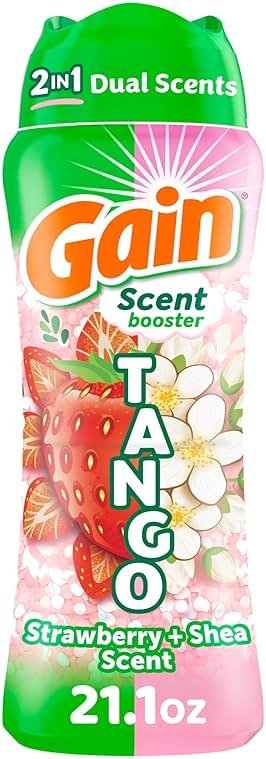 Gain Tango 2-in-1 Laundry Scent Booster Beads, Strawberry and Shea Scent, 21.1 oz, Laundry Beads with Dual Scents Plus All Day Freshness - Product Image