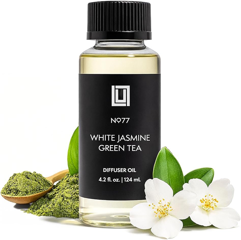 Aroma by Lulu - White Tea & Thyme - Luxury Fragrance Oil for Waterless Cold Air Diffusers - Aromatherapy Fragrance Oil Blend for The Home or Office - Product Image