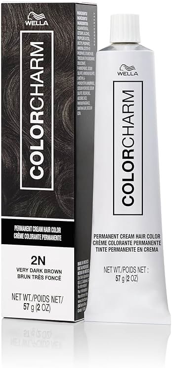 COLORCHARM Permanent Cream Hair Dye | Darkest Brown, Black Hair Colors | Intense Natural, Cool Espresso Shades | 100% Gray Coverage | Vegan, Free of Phthalates & Parabens | 2 oz. - Product Image