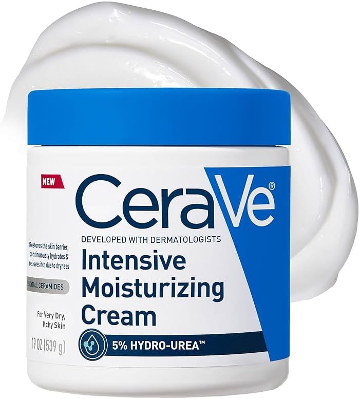 CeraVe Intensive Moisturizing Cream, Body Moisturizer With Shea Butter, 72H Hydration + Skin Barrier Repair, Fragrance-Free Body Lotion For Extremely Dry Skin, 19oz | Packaging May Vary - Product Image