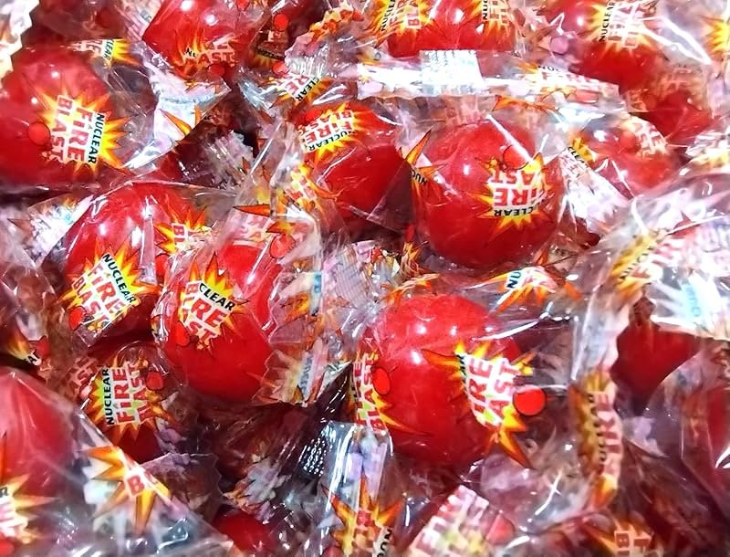 Nuclear Fire Blast Balls - 2 lbs of Hot Spicy Fire Fresh Individually Wrapped Cinnamon Hard Candy - Product Image