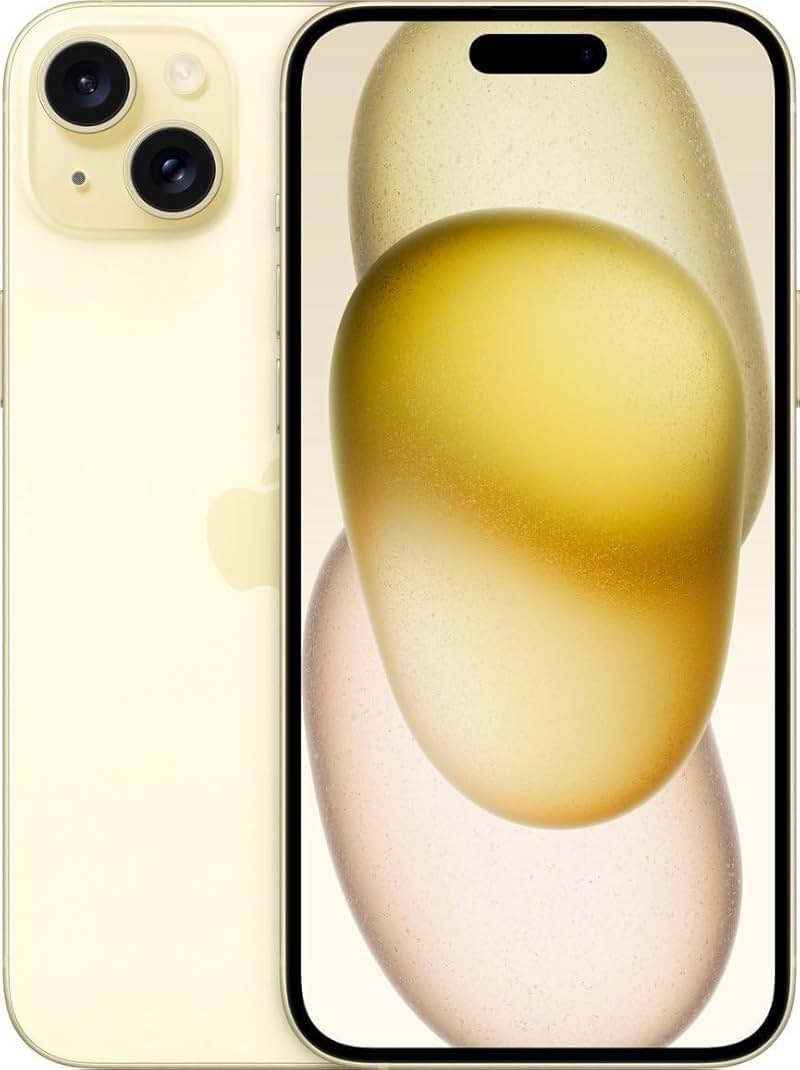 Apple iPhone 15 Plus, 128GB, Yellow for Cricket Wireless (Renewed Premium) - Product Image