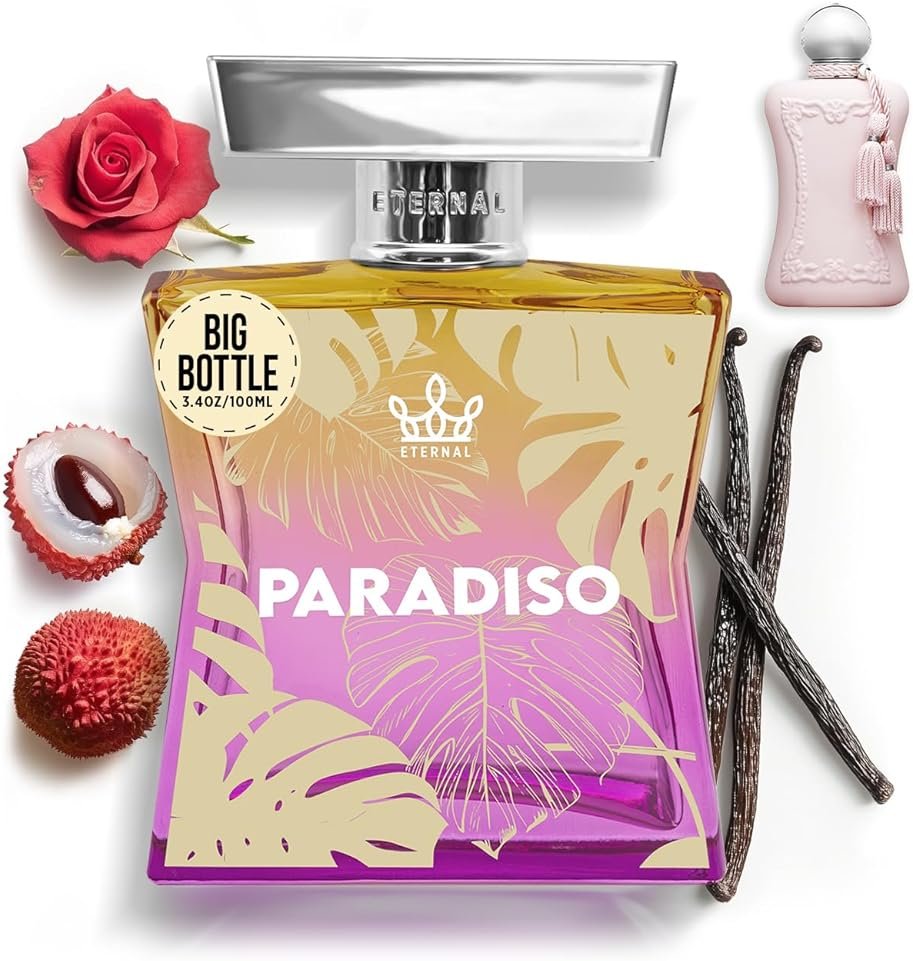 Eternal Fragrance - Eternal Paradiso - Inspired by Delina - 3.4 oz (100ml) - Eau de Parfum - Vegan - Clean Ingredients - Perfume for Women - 2000 sprays per bottle - Product Image