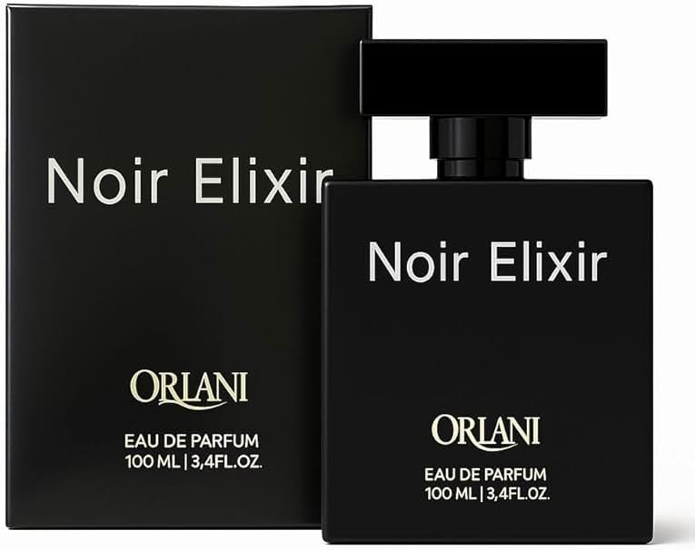 ORLANI Noir Elixir 3.4 Oz Extrait De Perfume (EDP) for Men, Women Parfum Higher Concentration – Long-Lasting, Unisex Fragrance 105 ml with Bold and Sophisticated Scent Inspired by Aventus Creed - Product Image