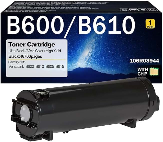 B600/B610 106R03944 Toner Cartridge Compatible for Xerox B600 B610 106R03944 Toner Cartridges Replacement for Xerox VersaLink B600 B610 B605 B615 Printers - Product Image