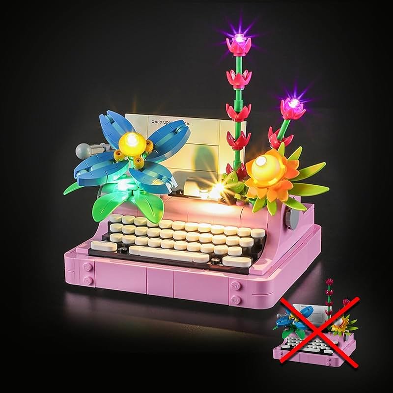 LIGHTAILING Light for Lego-31169 Typewriter with Flowers - Led Lighting Kit Compatible with Lego Building Blocks Model - NOT Included The Model Set - Product Image