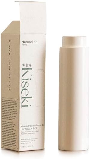 NatureLab.TOKYO Kiseki Molecular Repair Leave-In Hair Masque Refill: Restores Damaged Hair, Repairs Heat & Chemical Damage, Boosts Strength, Smoothness & Softness, 1.7 Fl Oz - Product Image