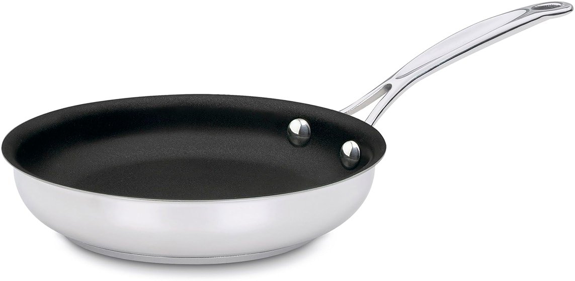 Cuisinart Chef's Classic 7" Stainless Steel Nonstick Skillet engineered with PURELYCERAMIC™, 722C-18NS - Product Image