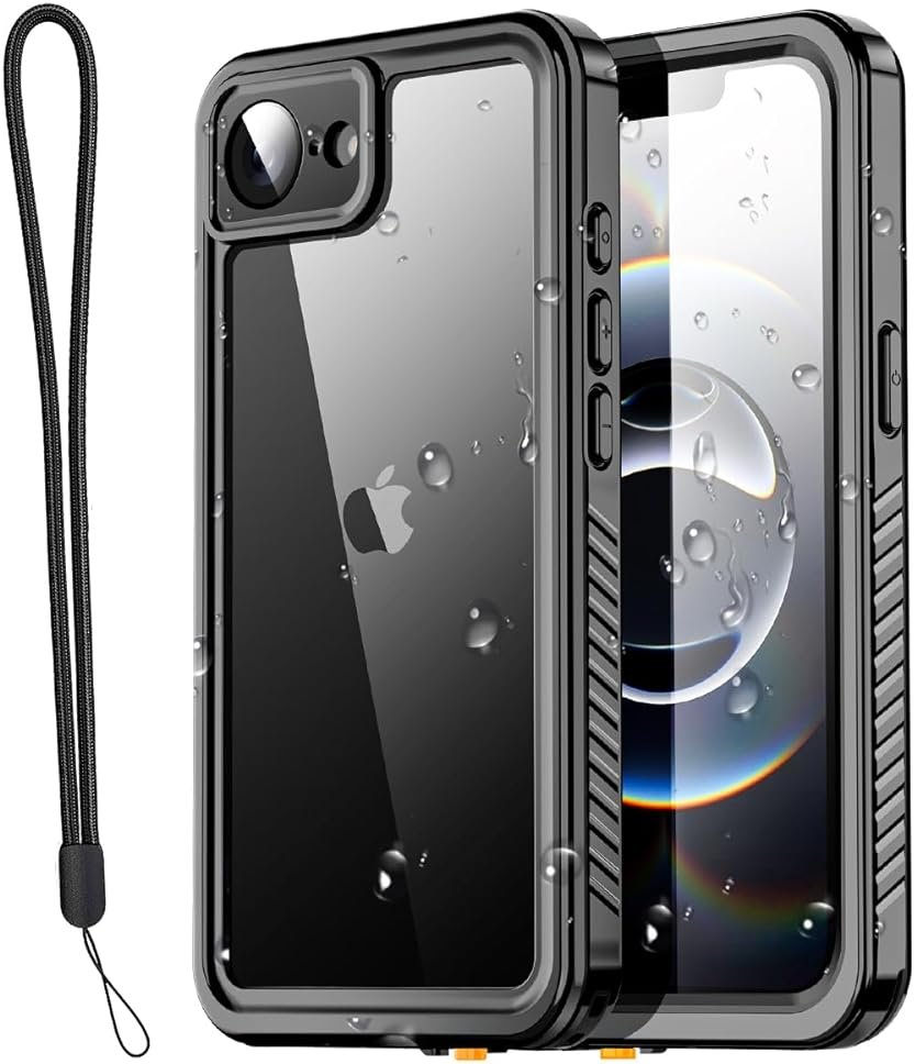 AICase for iPhone 16e Case/iPhone 17e Case Waterproof, Clear Water Proof Shockproof Dustproof Snowproof Full Body Rugged Transparent Underwater Phone Case for iPhone 16e/17e Built-in Screen Protector - Product Image