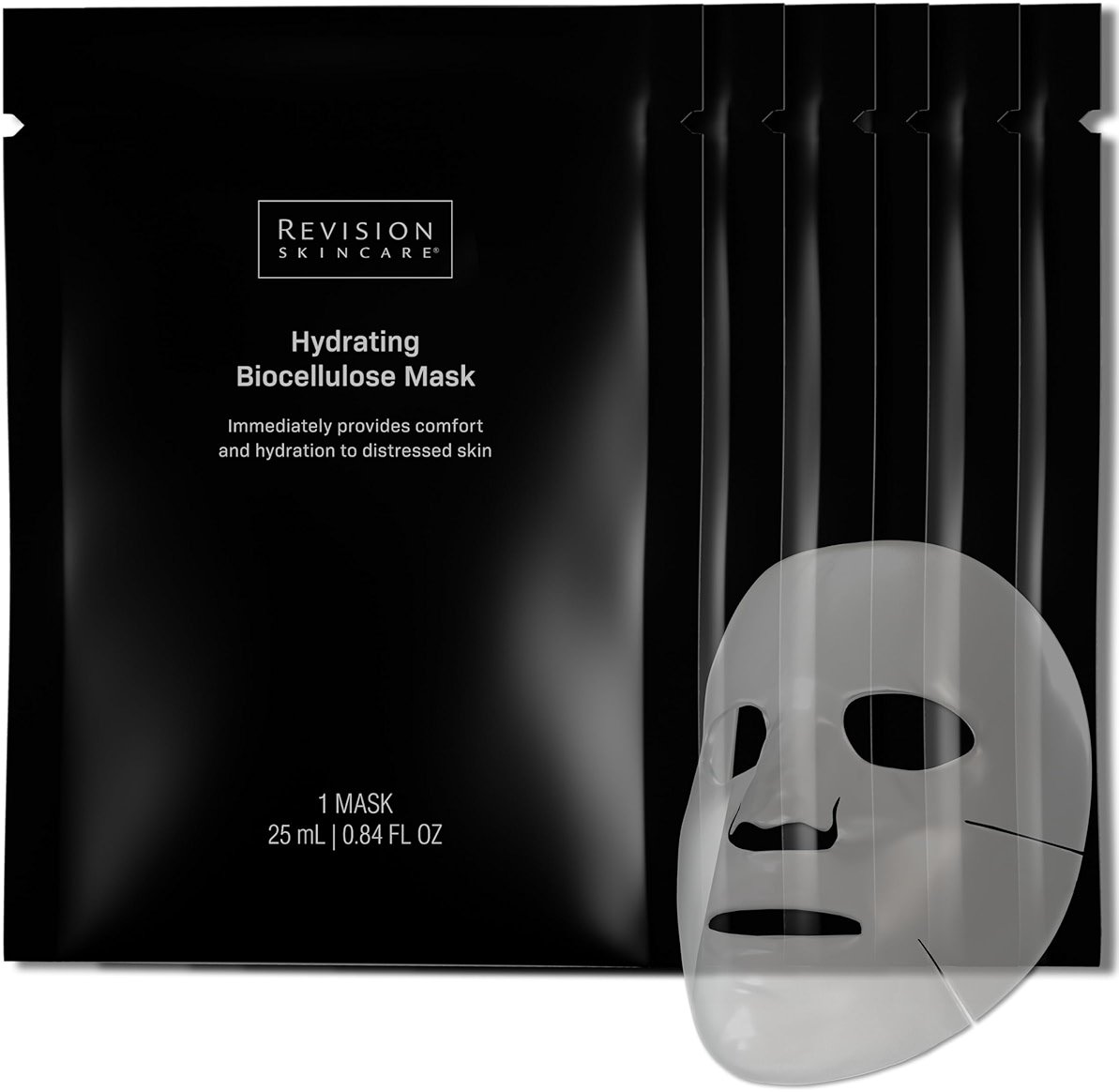Revision Skincare Hydrating Biocellulose Mask, Soothing Treatment for Sensitive, Dry, and Irritated Skin, Reduces Discomfort and Enhances Skin Barrier Recovery, 1 Sheet - Product Image