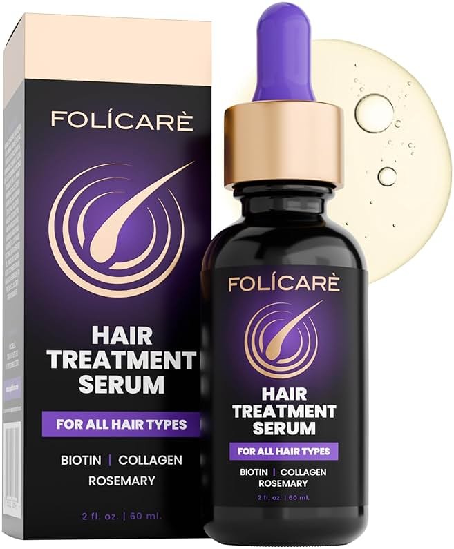 Hair Growth Serum & Thickening Serum With Biotin & Rosemary Oil, Multi-Benefit Treatment for Thinning Hair, Boosts Density, Strengthen, Hydrate, Nourish and Repair Dry Scalp for Men & Women, 1 Pack - Product Image