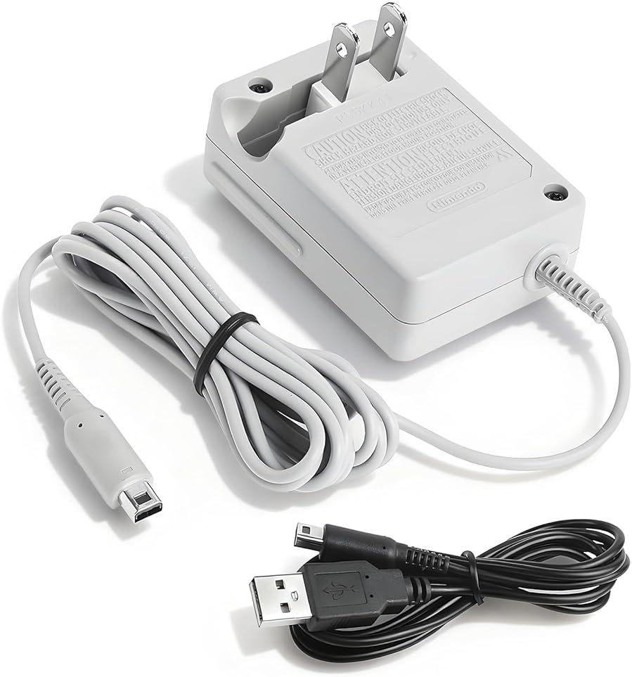 3DS Charger for Nintendo 3DS/ DSi/DSi XL/ 2DS/ 2DS XL/New 3DS 100-240V Wall Plug Adapter - Product Image