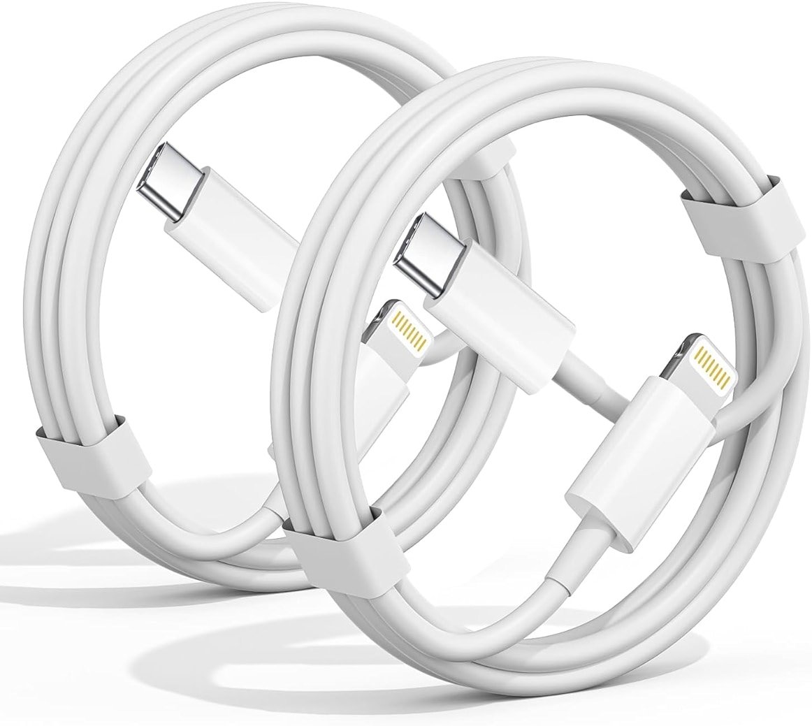 USB C to Lightning Cable 3FT [Apple MFi Certified] iPhone Fast Charger Type C to Lightning Cable for iPhone 14 13 12 11 Pro Max Xr Xs 8 7 6 Plus SE (2Pack) - Product Image