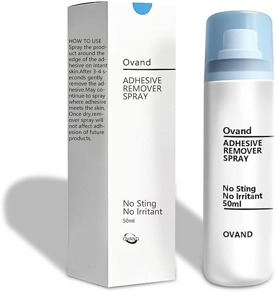Adhesive Remover Spray,No Sting Medical Adhesive Remover for Skin,Ideal for Ostomy Patients,Sensitive Skin and Bandage Removal,Alcohol Free,50 ml - Product Image