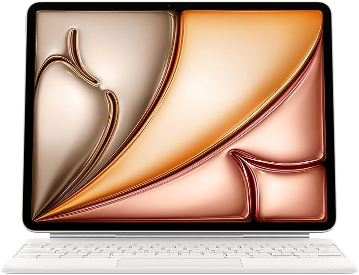 Apple Magic Keyboard: Keyboard and Case for iPad Air 13-inch (M2, M3, and M4), US English — White - Product Image