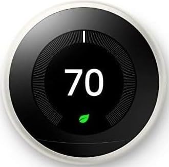 Google Nest Learning Thermostat - 3rd Gen - Programmable Smart Thermostat for Home - Compatible with Alexa (White) - Product Image