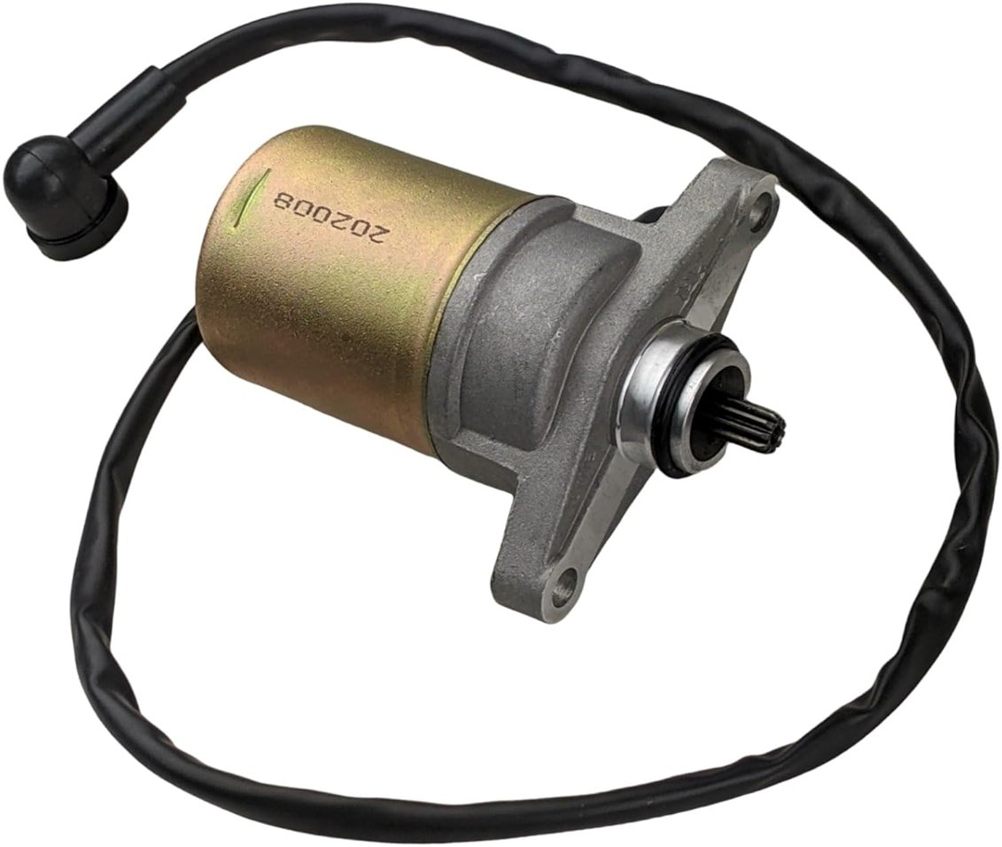 RedCap 10 Teeth Starter Motor for GY6 50cc 60cc 70cc 72cc Tao Tao ATM50A BWS 50 Cruiser 50 CY50D Milano EVO 50 GT5-50 CY50T3 Magic 50 New Speedy 50 Venus 50 CY50A VIP 50 Pony 50 Scooter Moped - Product Image