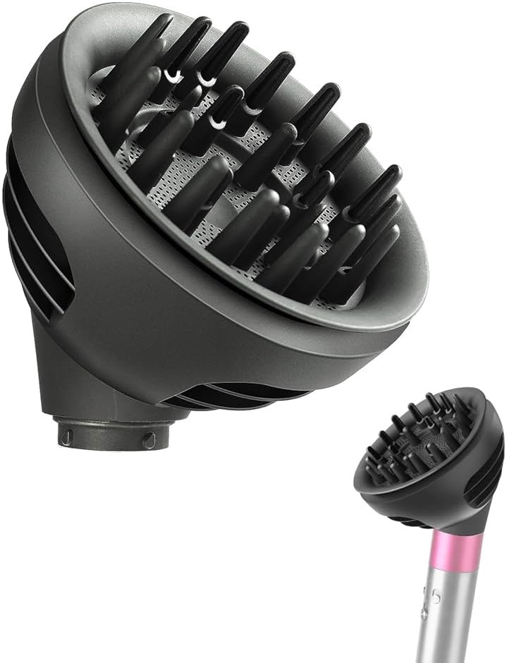 Wave+Curl Diffuser for Dyson Airwrap Styler, Upgraded Diffuser Nozzle Attachment for Dyson Airwrap HS01 HS05 HS08 for Wavy Curly or Coily Hair Type - Product Image