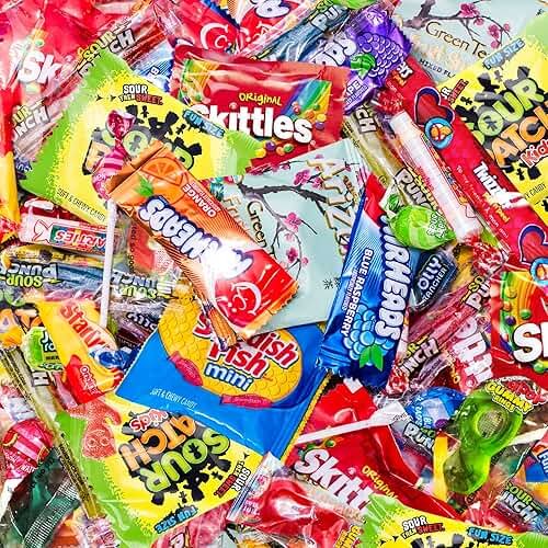Bulk Candy Mix Variety Pack - 5lb Pack of Individually Wrapped Assorted Sweets for Party Favors, Candy Buffets, Goodie Bags, Gifting, and Office Treats - Product Image