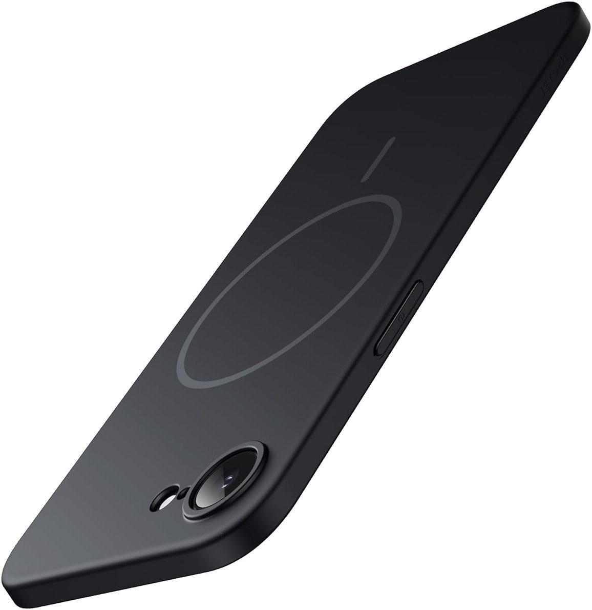 JETech Magnetic Slim Case for iPhone 17e (2026) / iPhone 16e Compatible with MagSafe, Camera Lens Full Protection, Ultra-Thin Lightweight Matte Finish Minimalist Phone Cover (Black) - Product Image