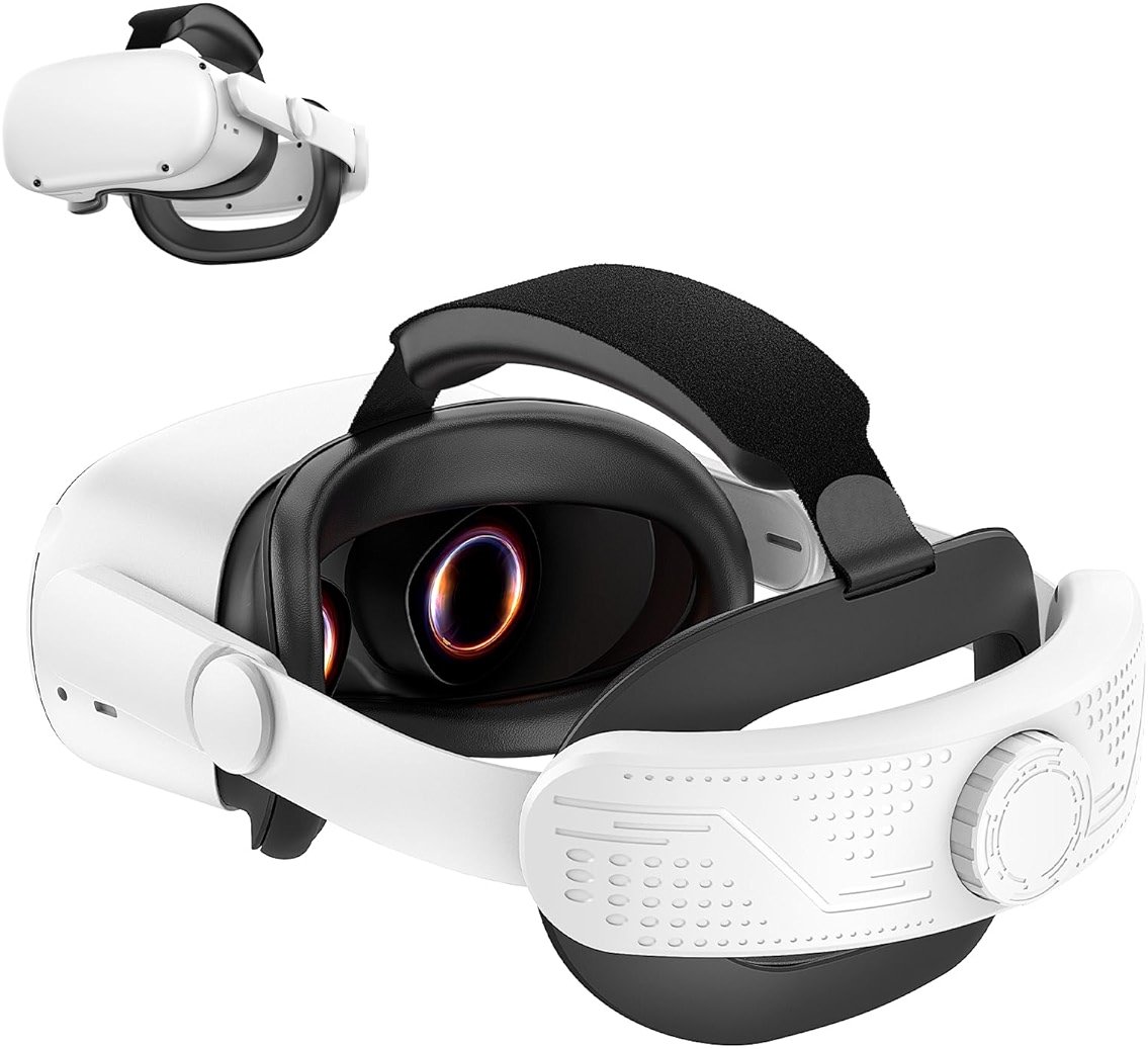 VZNEK Comfort Head Strap for Meta Quest 2,Elite Strap Replacement with Enhanced Comfort Support, VR Gaming Immersion Accessories (for Quest 2) - Product Image